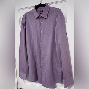 Light purple dress down shirt.